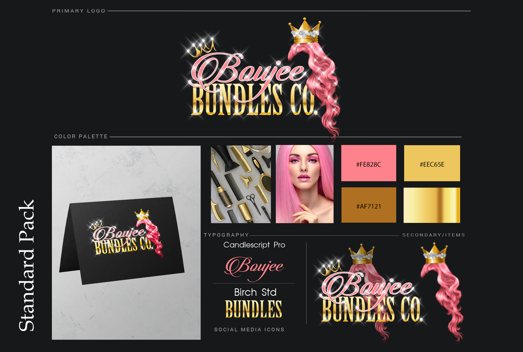 FEMININE GLITTER LOGO